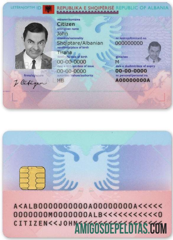 Modelo de identificação da Albânia